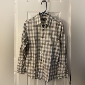 Express Man Checkered Button-Up Shirt Sz M